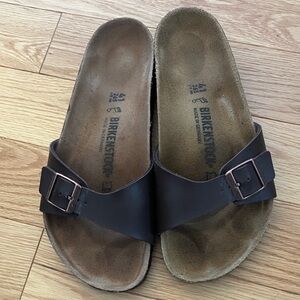 Birkenstock Madrid Dark Brown Slide Sandals